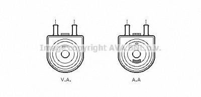 AVA QUALITY COOLING pe3285 -  масляный радиатор, двигательное масло